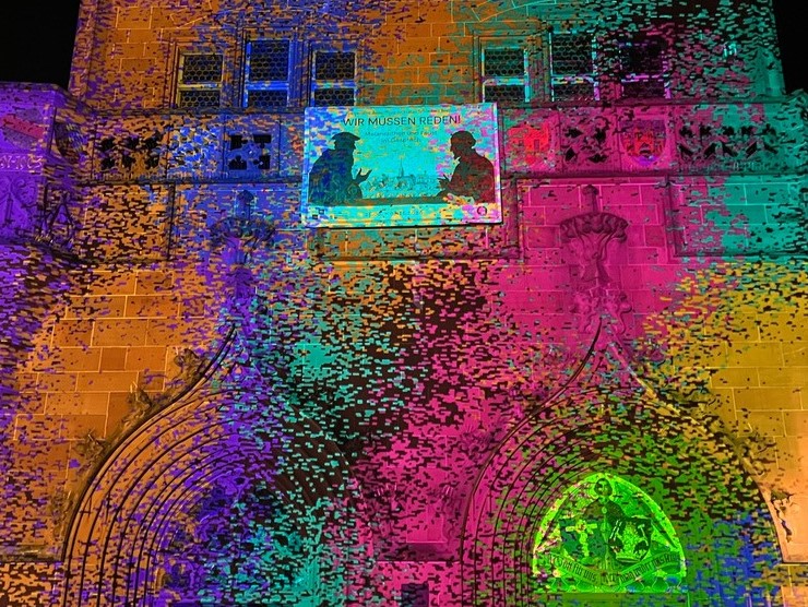 Fassaden-Illumination am Melanchthonhaus